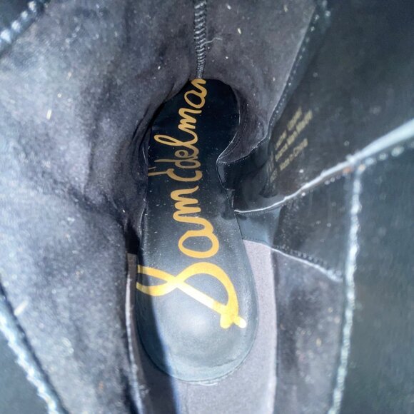 Sam Edelman Women’s Leopard Print Kinsey Leather Pointed Toe Ankle Boots Size 7 - Picture 7 of 12